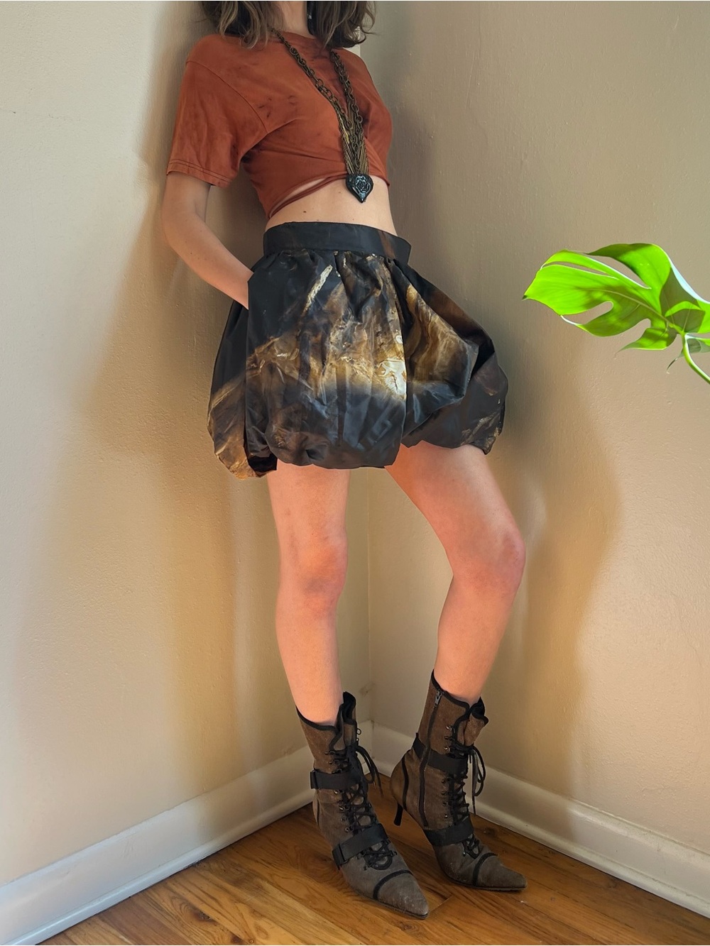 Just Cavalli Runway Archival Balloon Bubble Mini Skirt - Picture 10 of 13